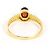 Autre Marque 18K Gelbgold-Ring mit Granat Golden - Ansicht 3