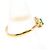 Autre Marque 18K Gelbgold-Ring mit Smaragd und Diamant Golden - Ansicht 2
