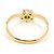 Autre Marque 18K Gelbgold-Ring mit Smaragd und Diamant Golden - Ansicht 3