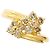 Autre Marque 18K Gelbgold-Ring mit braunem Diamanten Golden