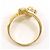 Autre Marque 18K Gelbgold-Ring mit braunem Diamanten Golden - Ansicht 2