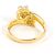 Autre Marque 18K Gelbgold-Ring mit braunem Diamanten Golden - Ansicht 3