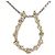 Autre Marque Collana in oro bianco 18K con diamante marrone D'oro