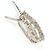 Autre Marque Collana in oro bianco 18K con diamante marrone D'oro - vista 2