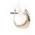 Autre Marque Orecchini a lobo in oro bianco 18K e diamanti D'oro - vista 2