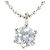 Autre Marque Collana in oro bianco 18K con zircone Argento D'oro