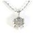 Autre Marque Collana in oro bianco 18K con zircone Argento D'oro - vista 3