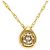 Autre Marque Collana in oro giallo 18K con diamante marrone D'oro