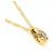 Autre Marque Collana in oro giallo 18K con diamante marrone D'oro - vista 2