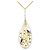 Autre Marque Elegante collana in oro 18K con zaffiro e diamante D'oro