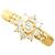 Autre Marque Anello a fascia in oro giallo 18K e diamanti D'oro