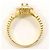Autre Marque Anello a fascia in oro giallo 18K e diamanti D'oro - vista 3