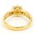 Autre Marque Anello a fascia in oro giallo 18K e diamanti D'oro - vista 4