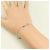 Autre Marque Bracciale con charm in oro bianco 18K Blu D'oro Porpora - vista 3