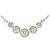 Autre Marque 18K Weißgoldkette mit Diamant Golden