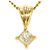 Autre Marque Collana in oro giallo 18K con pendente in diamante D'oro