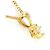 Autre Marque Collana in oro giallo 18K con pendente in diamante D'oro - vista 2