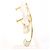 Autre Marque Orecchini a clip in platino PT900 e oro giallo 18K D'oro - vista 2