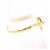 Autre Marque 18K Yellow Gold Band Ring with Opal and Diamond Golden - view 3