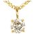 Autre Marque 18K Gelbgoldhalskette mit Diamant Golden