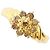 Autre Marque 18K Gelbgold-Ring mit braunem Diamanten Golden