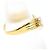 Autre Marque 18K Gelbgold-Ring mit braunem Diamanten Golden - Ansicht 2
