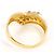Autre Marque 18K Gelbgold-Ring mit braunem Diamanten Golden - Ansicht 3