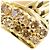 Autre Marque 18K Gelbgold-Ring mit braunem Diamanten Golden - Ansicht 8