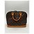 Sac à main Louis Vuitton Alma Monogram Canvas MM Marron - vue 3
