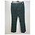 Prada Black & Teal Herringbone Wool Blend Trousers Light green - view 3