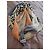 Zadig & Voltaire Sciarpa stampata "Laugh Breathe Live" Bianco Blu Beige Arancione Grigio - vista 3