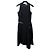 Thierry Mugler Mugler Vestido negro asimétrico con detalle de botón