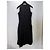Thierry Mugler Mugler Vestido negro asimétrico con detalle de botón - vista 4