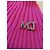 Moschino Jeans Sciarpa rosa a coste con monogramma MJ in cristalli - vista 5