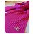 Moschino Jeans Sciarpa rosa a coste con monogramma MJ in cristalli - vista 6
