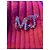 Moschino Jeans Sciarpa rosa a coste con monogramma MJ in cristalli - vista 8