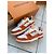 Louis Vuitton LV Trainer Signature #54 Sneakers Orange Blanc Bianco Arancione - vista 2
