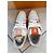 Louis Vuitton LV Trainer Signature #54 Sneakers Orange Blanc Bianco Arancione - vista 3