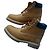 Louis Vuitton x Timberland Monogram Beige Leather Boots Brown