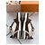 Louis Vuitton LV Trainer Sneakers in pelle marrone e crema Bianco Beige - vista 6