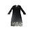 American Retro Abito in pizzo nero, taglia 40