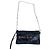 Guess Pochette in pelle Nero Rosa Silver hardware