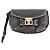 Clutch in pelle Guess Luxe con borchie e fiocco - Nero