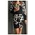 Vestido de seda Diane Von Furstenberg estampado geométrico Negro Blanco Roja - vista 8