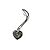 Collana Chopard Happy Diamonds Cuore in Oro Bianco Silver hardware - vista 2