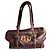 Bolsa bowling Gucci em couro marrom