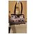 Borsa Coach Signature Monogramma Nero Bianco Grigio Bordò - vista 2