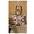 Coach Multicolored Circle Print Canvas Handbag Brown Pink Multiple colors Beige Grey - view 2