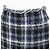 Timeless Chanel Tweed Karomuster Rock Schwarz Weiß Marineblau - vista 3