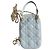 Custodia per telefono Call’in Dior Lady Dior cannage in pelle vernice blu turchese